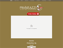 Tablet Screenshot of pavarazzigourmet.ca